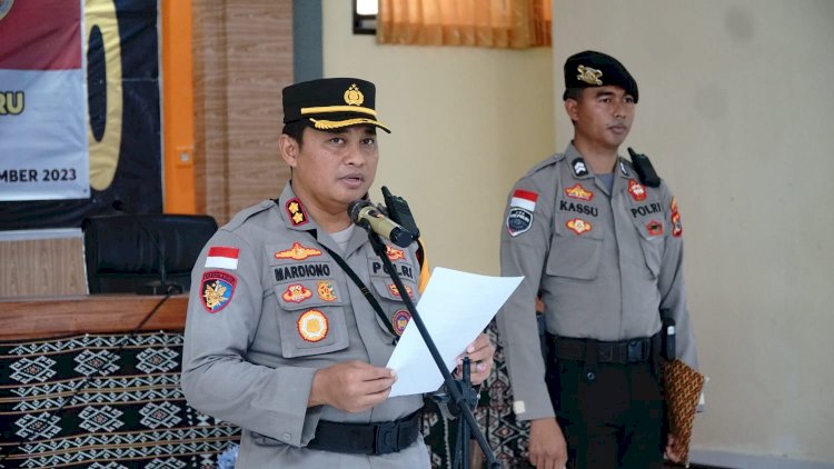 Berharap Perayaan Natal 2023 Yang Aman dan Kondusif, Kapolres Rote Ndao Berikan Himbauan Kamtibmas