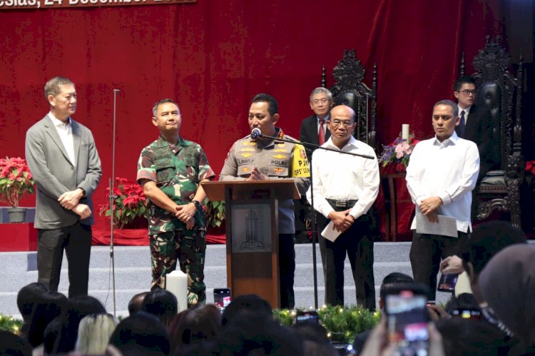 Kapolri Ajak Umat Kristiani Doakan Persatuan Indonesia Tetap Terjaga