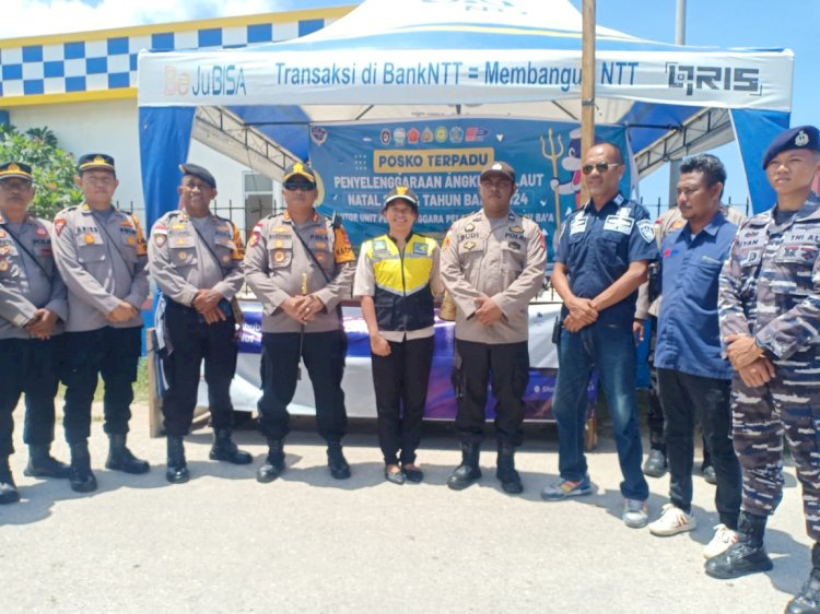 Pastikan Personel Bertugas Pengamanan Nataru, Kapolres Rote Ndao Cek di Beberapa Pos Pengamanan