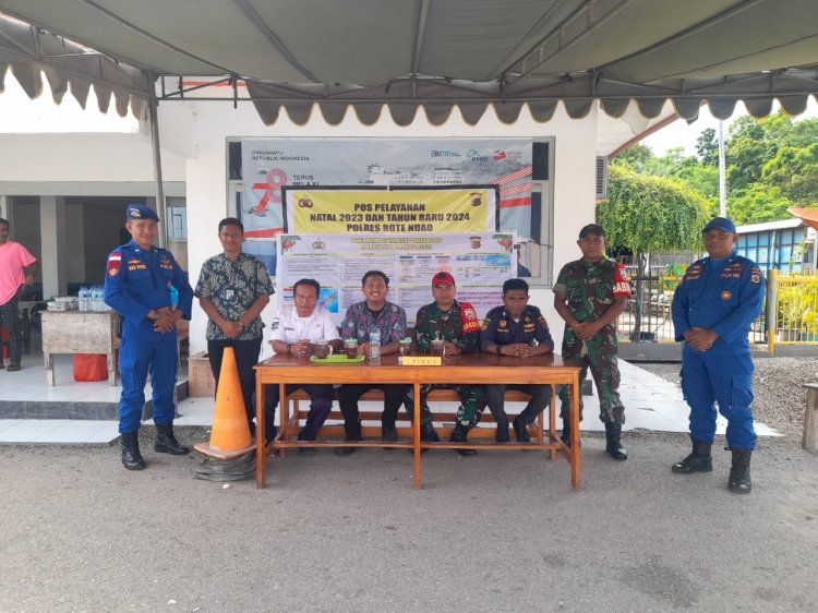 Pos Pelayanana Nataru Pantai Baru Pastikan Arus Mudik di Pelabuhan ASDP Berjalan Lancar