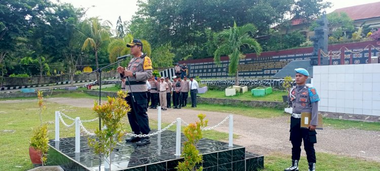 Apel Pasca Masa Penghitungan Suara Pemilu 2024, Kapolres : Terima Kasih Atas Dedikasi dan Tugas Yang Sudah Dilaksanakan