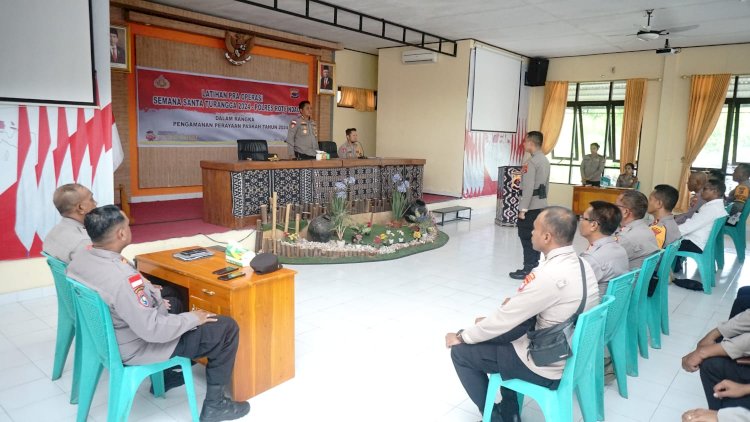 Gelar Latihan Pra Operasi, Polres Rote Ndao Siap Amankan Perayaan Paskah Di Wilayah Kabupaten Rote Ndao