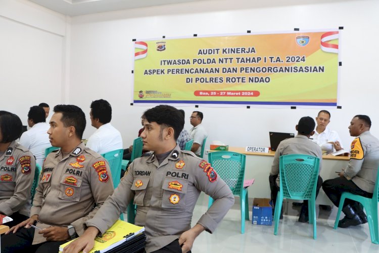 Wasrik Rutin Tahap I, Tim Itwasda Polda NTT Kunjungi Polres Rote Ndao