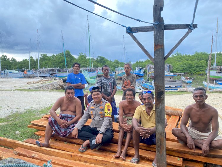 Sambang Warga Nelayan, Kapolres Imbau Jaga Keselamatan dan Jaga Kamtibmas