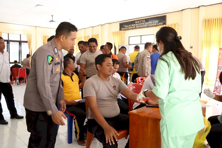 Cek Kesehatan Personel, Polres Rote Ndao Gelar Rikkes Berkala