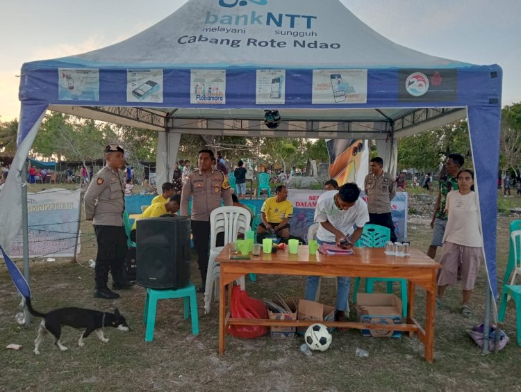 Hari Ke 14 Personel Polsek RBL Amankan Pertandingan Di Tasilo