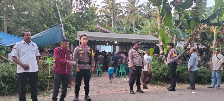 Kapolsek Rote Selatan Pimpin PAM KPI Di Desa Nggelodae
