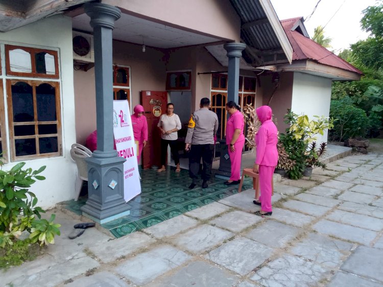 Anjangsana Kapolres Rote Ndao dan Bhayangkari Peringati HUT Bhayangkara Ke-78