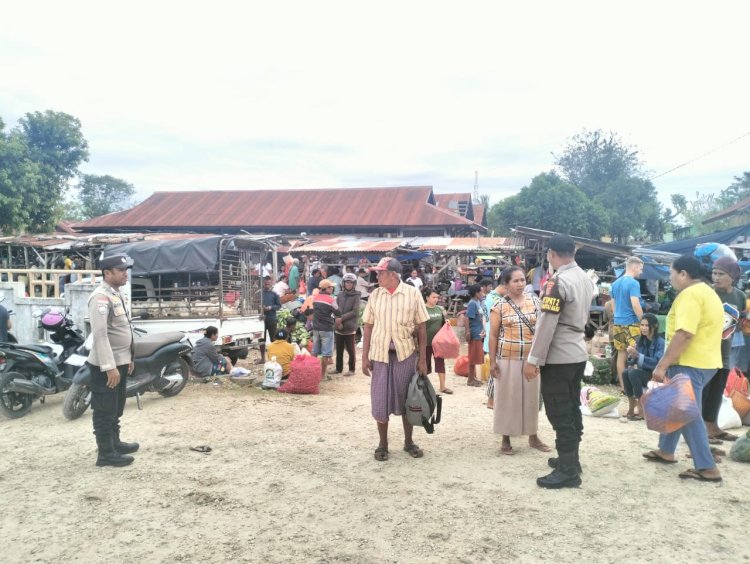 Pengamanan Kegiatan Masyarakat Pada Pasar Olafulihaa Panbar