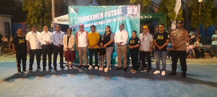 14 Personel Polres Rote Ndao Mengamankan Pertandingan Futsal Betania CUP VII