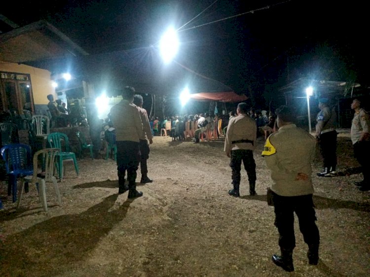 Kapolsek Rote Timur Pimpin Pengamanan OMP Turangga 2024 Diwilayah Hukum Polsek Rote Timur