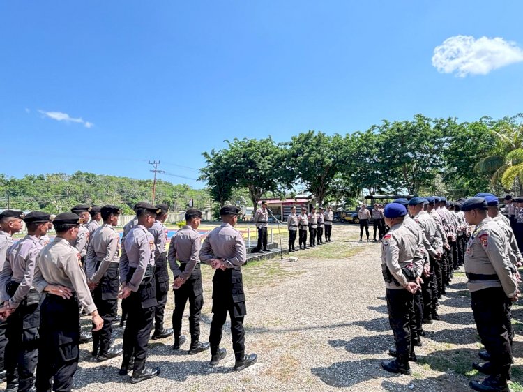 Apel Personel Power On Hand Kapolres Dalam Operasi Mantap Praja Turangga 2024