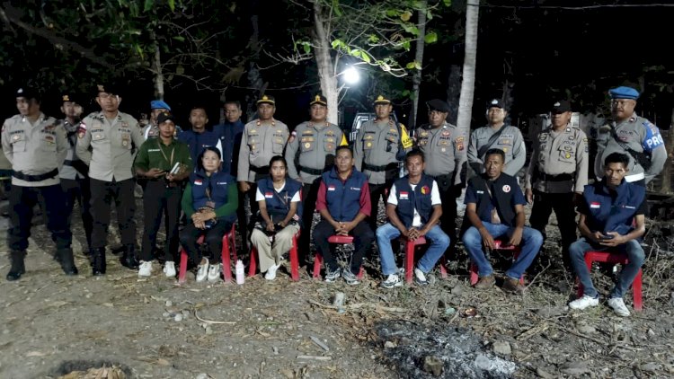 Kapolres Rote Ndao Turun Langsung Lakukan Monitoring Pelaksanaan Pengamanan Kampanye Oleh Personelnya.