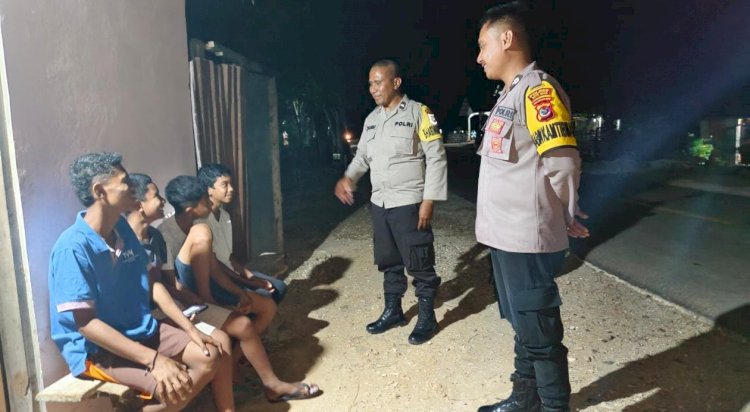 Patroli K2YD Personel Polsek Rote Tengah Sebagai Upaya Untuk Cipta Kamtibmas Kondusif Selama Pilkada Serentak 2024