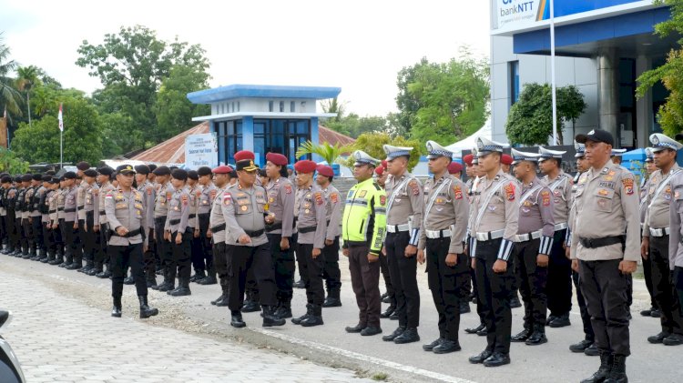 Jelang Malam Tahun Baru Polres Rote Ndao Gelar Apel Kesiapan Pengamanan