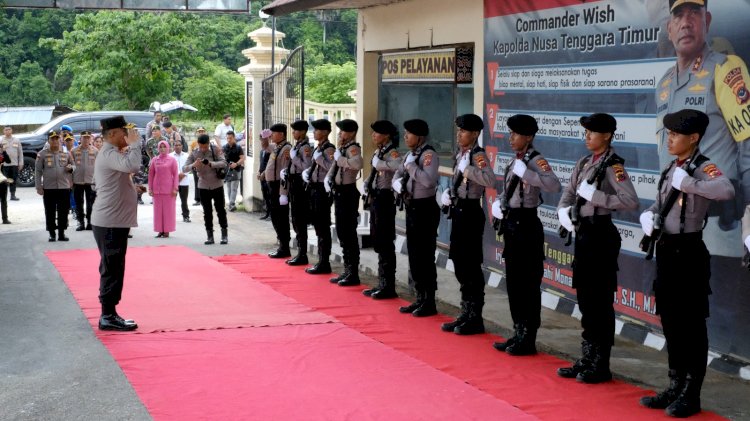Kunker Ke Polres Rote Ndao Kapolda NTT Resmikan Gedung Pelayanan Publik