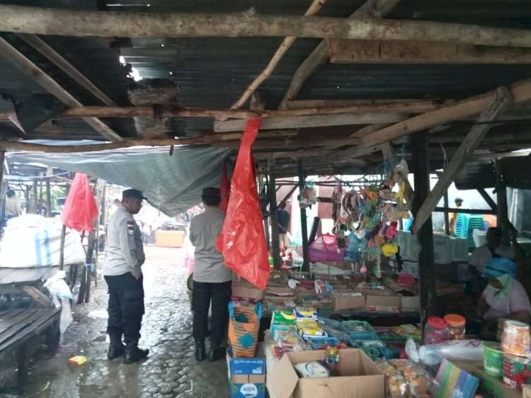Patroli Preventif Personel Polsek RBL Di Pasar Inpres Busalangga