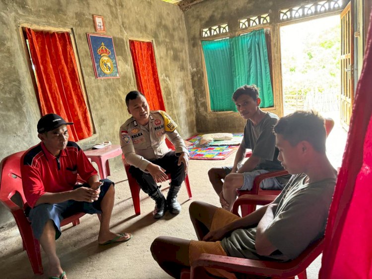 Kapolsek Rote Timur : Kegiatan Sambang Bhabinkamtibmas Untuk Ciptakan Keamanan Masyarakat