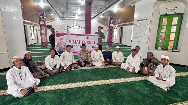 Jumat Curhat Di Mesjid An Nur Ini Pesan Kapolres Rote Ndao