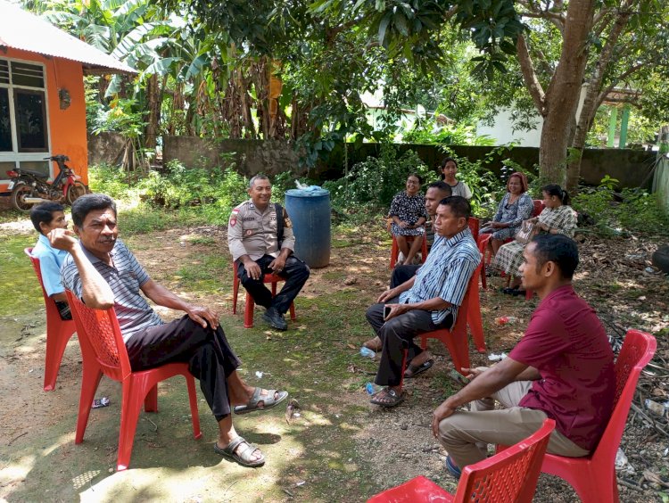 Personel Polsek Rote Barat Laut Laksanakan Patroli Dialogis untuk Jaga Kamtibmas