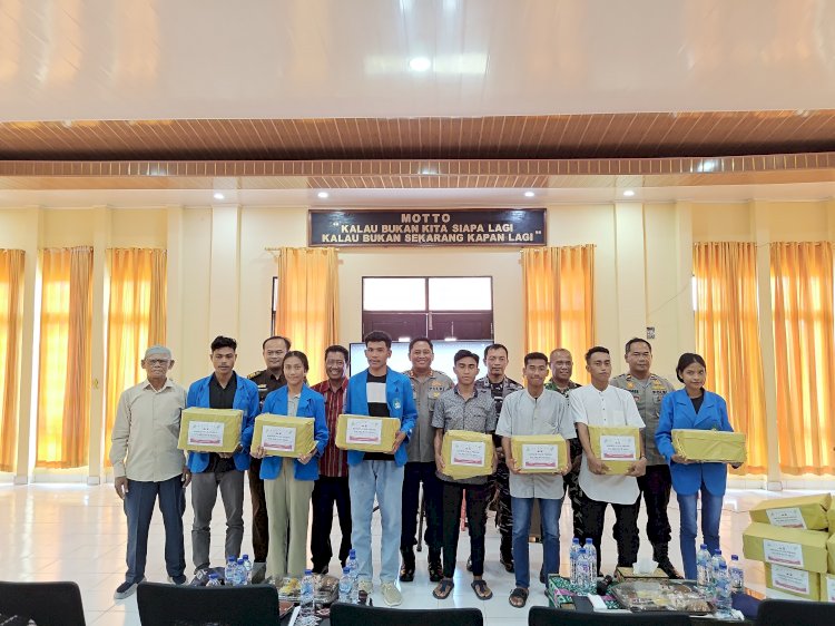 Polres Rote Ndao Menggelar Bansos Presisi Bersama Mahasiswa Jelang Bulan Suci Ramadhan