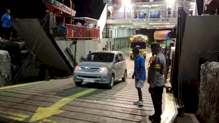 Pengamanan Pada Area Pelabuhan Oleh Personel Polsek Pantaibaru