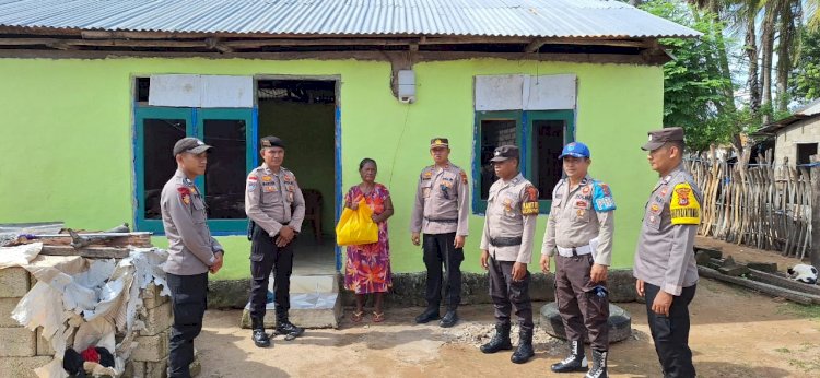 Polsek Pantaibaru Berbagi Kebahagiaan Bersama Masyarakat Di Bulan Suci Ramadhan