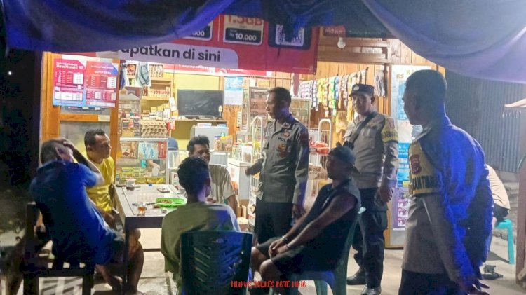 Patroli Dialogis Personel Polsek Lobalain Upaya Cegah Aksi Premanisme Dan Sosialisasi 110