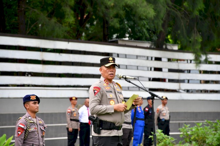 Pastikan Pengamanan Hari Raya Idul Fitri 1446 H Lancar, Kapolda NTT Pimpin Apel Gelar Pasukan Operasi Ketupat 2025