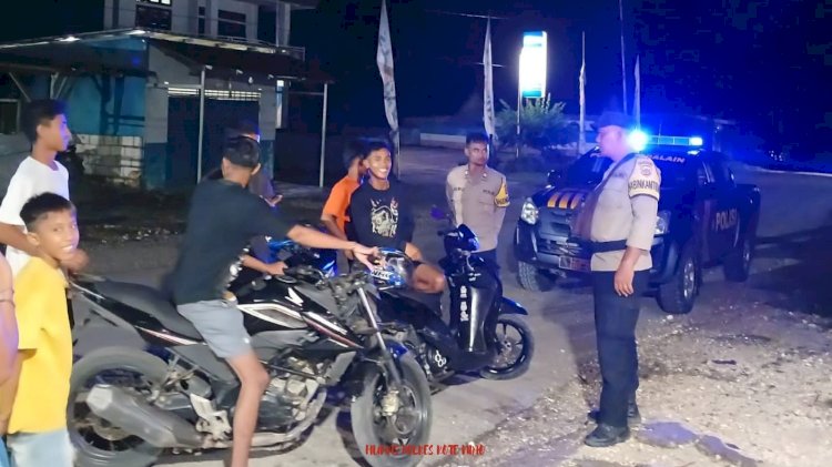 Kapolsek Lobalain : Lakukan Patroli Preventif, Polsek Lobalain Maksimal Jaga Kamtibmas Tetap Kondusif