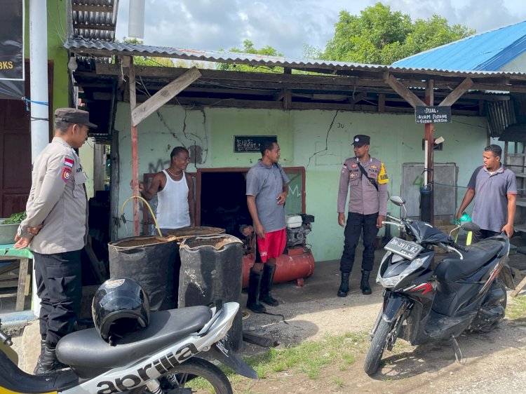 Kapolsek Rote Tengah : Personel Polsek Rote Tengah Tingkatkan Kegiatan Pencegahan Aksi Premanisme