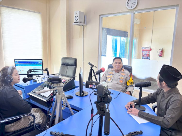 Kultum Kamtibmas Kapolres Rote Ndao Bersama RRI Rote
