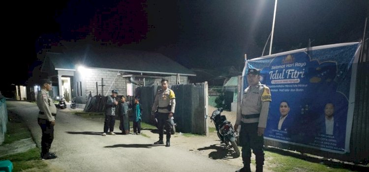 Pengamanan Sholat Tarawih Diwilayah Hukum Polsek Rote Barat Laut