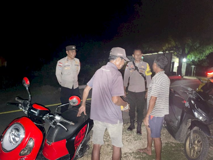 Polsek Rote Tengah Gelar Patroli Pencegahan Aksi Premanisme