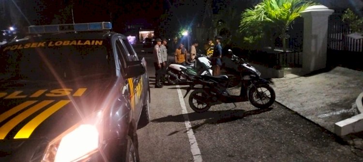 Antisipasi Tindak Kejahatan Di Malam Hari Polsek Lobalain Patroli Malam