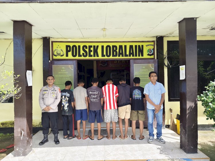 Enam Pelaku Pengeroyok Terhadap RM Berhasil Diamankan Polsek Lobalain