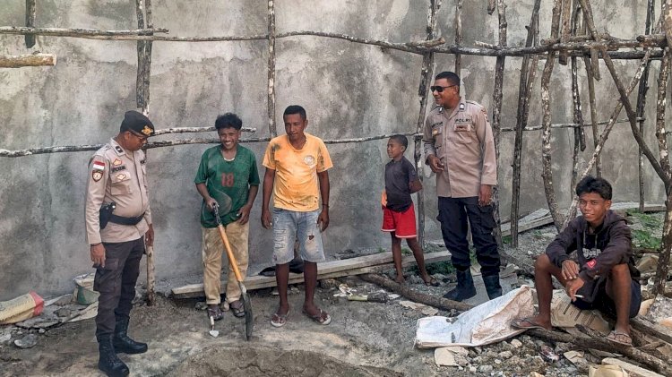 Kapolsek Rote Tengah : Kegiatan Patroli Wujud Ciptakan Kamtibmas Kondusif Selama Operasi Samana Santa Turangga 2025