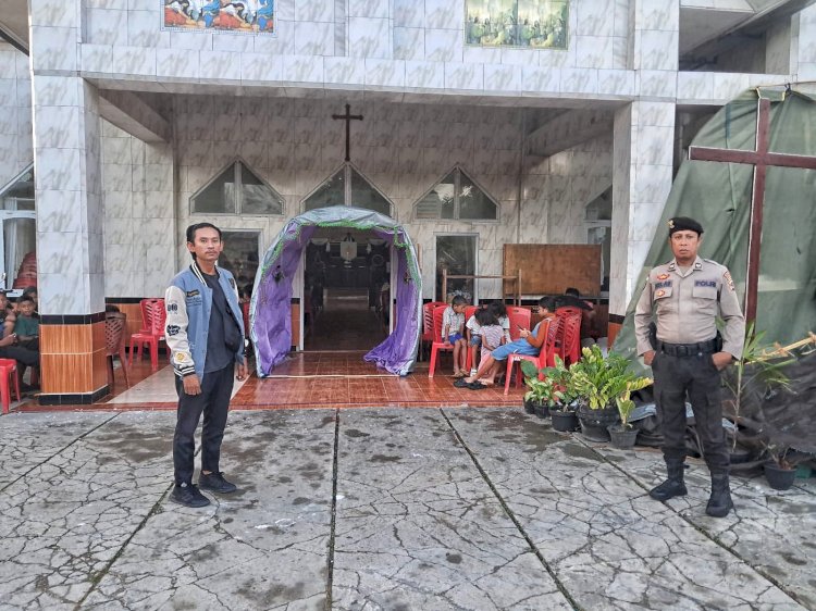 Kapolsek RBD : Kami Terus Monitoring Kegiatan Perayaan Dan Ibadah Paskah 2025 Diwilayah Hukum Polsek RBD