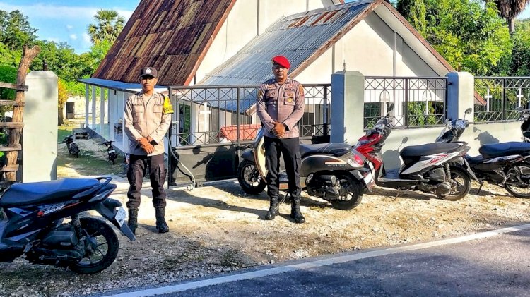 Kapolsek Rote Tengah : Seluruh Rangkaian Kegiatan Paskah Diwilayah Hukum Polsek Rote Tengah Berjalan Aman