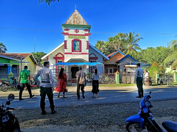 Iptu Parwata : Ibadah Syukur Paskah Diwilayah Hukum Polsek Pantaibaru Berlangsung Aman