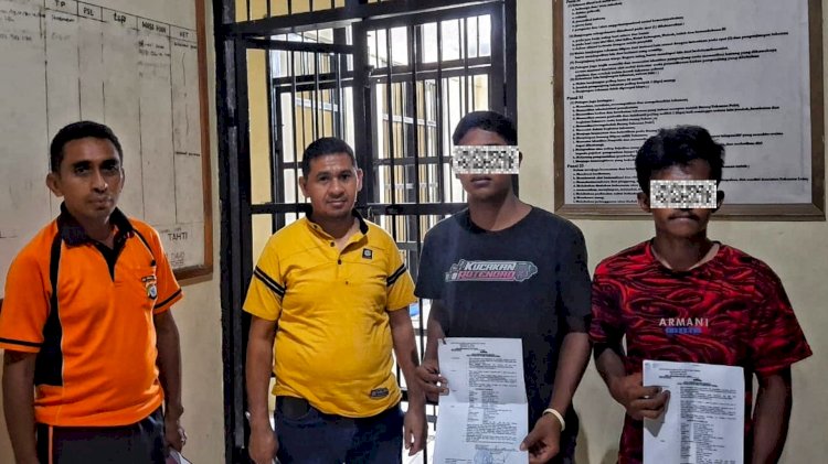 Kapolsek Lobalain : Dua Orang Tersangka Kami Tahan Untuk Kepentingan Penyidikan