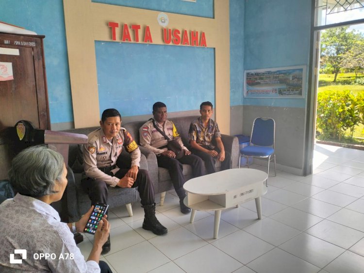 Kapolsek Rote Selatan : Tekan Angka Kriminalitas Personel Polsek Lakukan Silahturahmi
