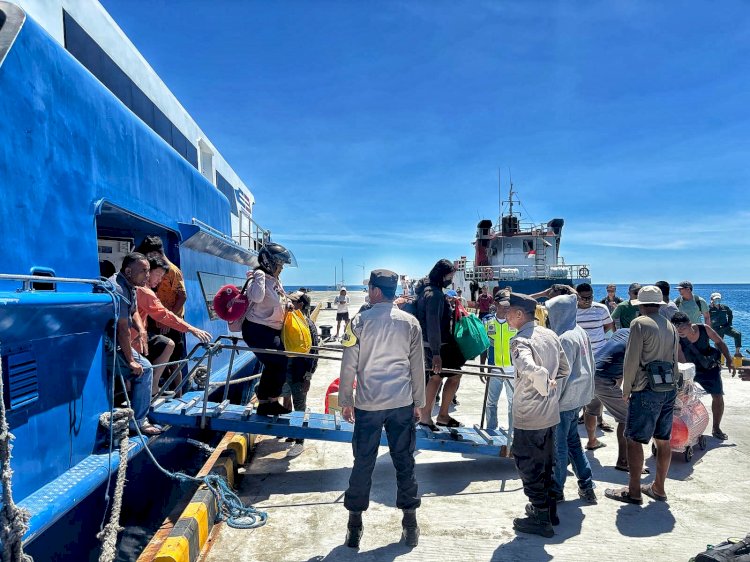 Kapolsek Lobalain : Pos Pam Pelabuhan Baa Siaga Penuh Jamin Keamanan Masyarakat
