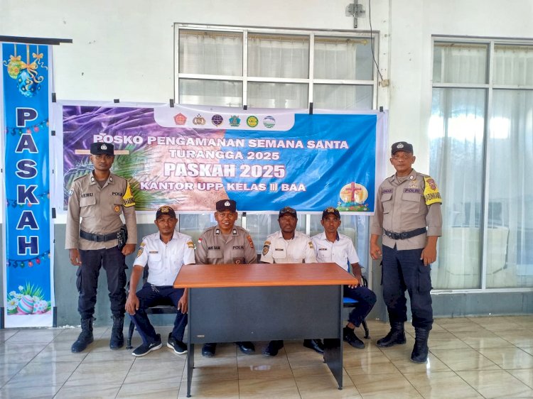 Kapolsek Lobalain : Pengamanan Maksimal Pada Pos Pam Pelabuhan Baa Operasi Samana Santa Turangga 2025