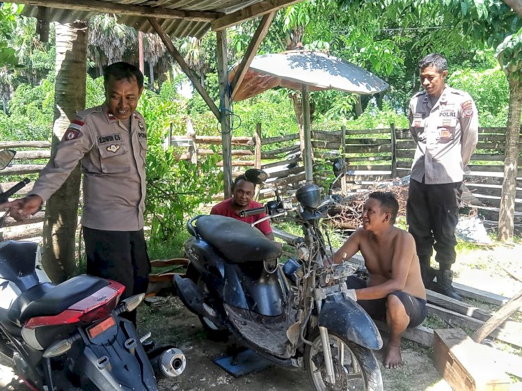 Patroli Dialogis Personel Polsek Rote Barat Daya Untuk Jaga Kamtibmas
