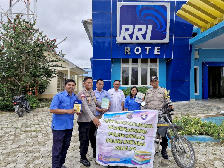 Kapolres Rote Ndao : Bripka Sumantri Bhabinkamtibmas Penggerak Literasi Dari Selatan NKRI