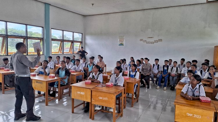 Iptu Ferdi : Program Police Go To School Untuk Memberikan Edukasi Kamseltibcarlantas Bagi Pelajar