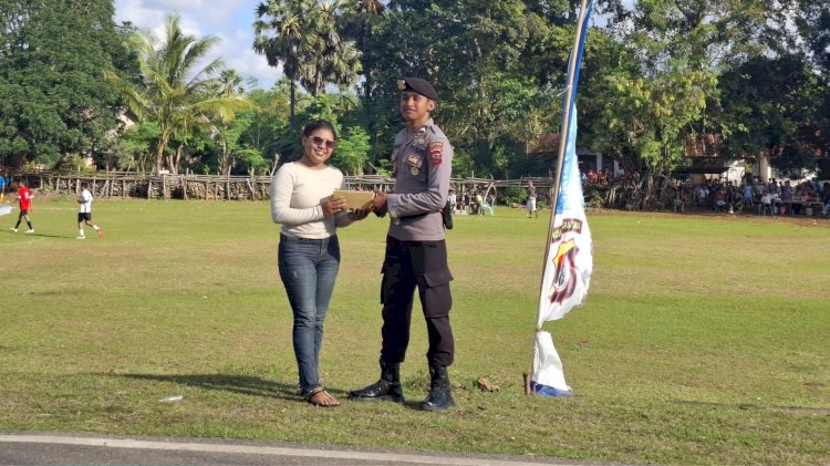 Iptu Parwata : Pengamanan Kegiatan Masyarakat Dan Berbagi Doorprize Untuk Jalin Kemitraan Dengan Masyarakat
