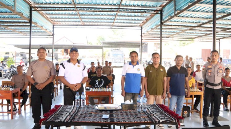 Tournament Catur Jelang HUT Bhayangkara Ke 79 Polres Rote Ndao, Diikuti Oleh 26 Pecatur