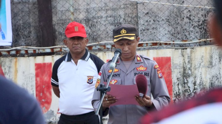 Polres Rote ndao Gelar Pertandingan Tenis Meriahkan HUT Bhayangkara Ke 79